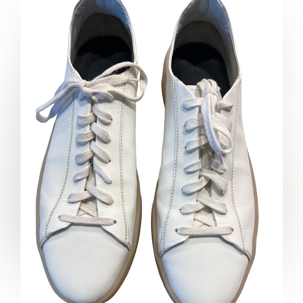 Fear of God Essentials White Leather Men's Low Cut Sneakers